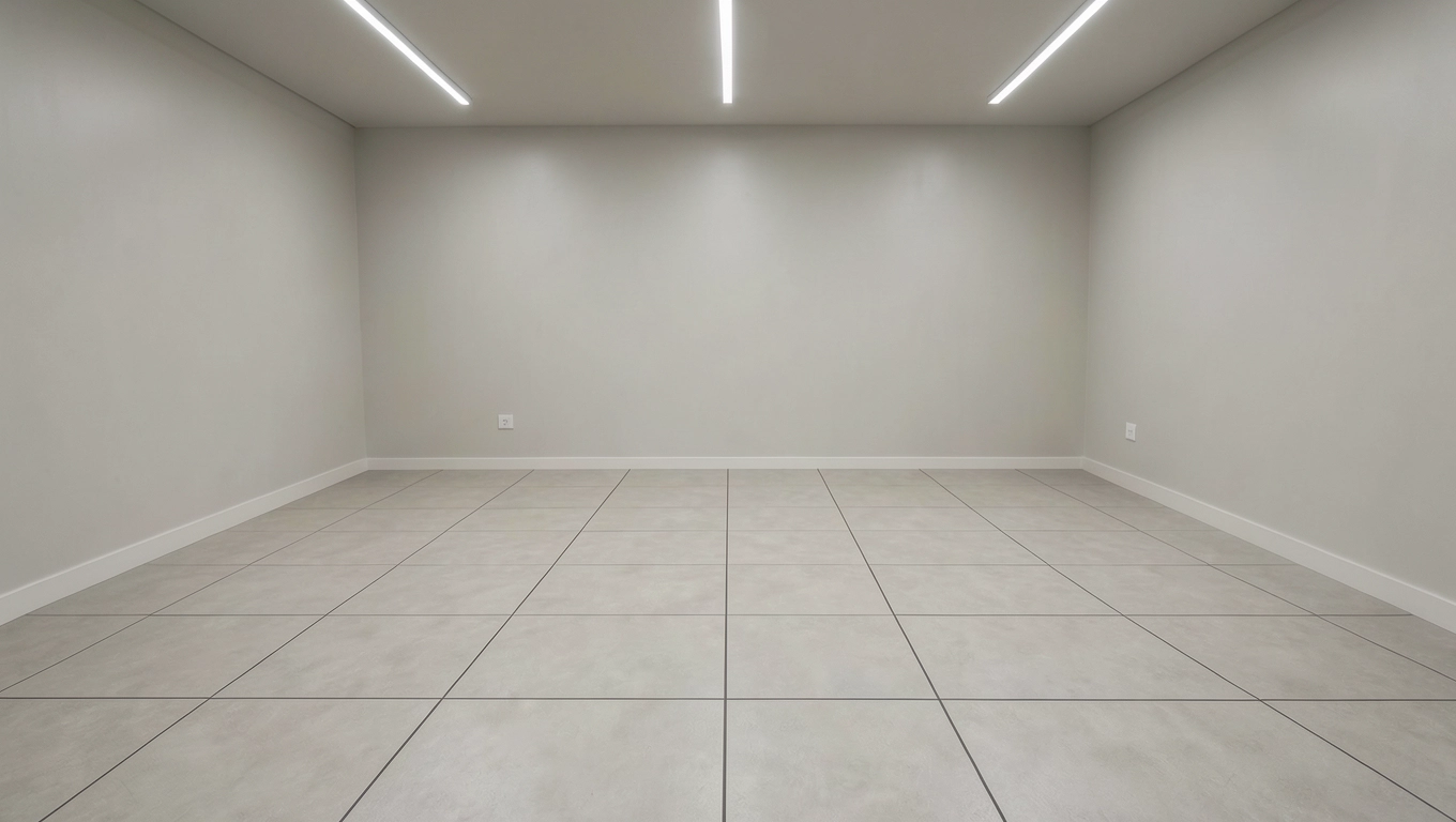 Ciągła powierzchnia paneli do 13x13 m w pokojach