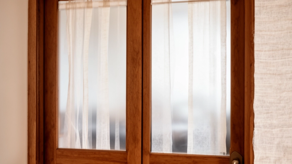 Czym zasłonić szyby w drzwiach pokojowych