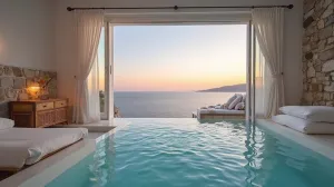 Hotel z prywatnym basenem w pokoju