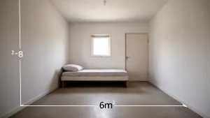 Minimalne wymiary pokoju 1 osobowego