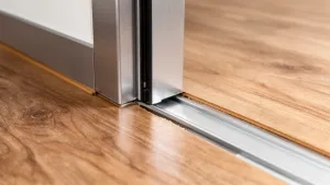 Wykończenie paneli przy futrynie metalowej