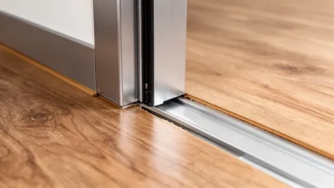 Wykończenie paneli przy futrynie metalowej